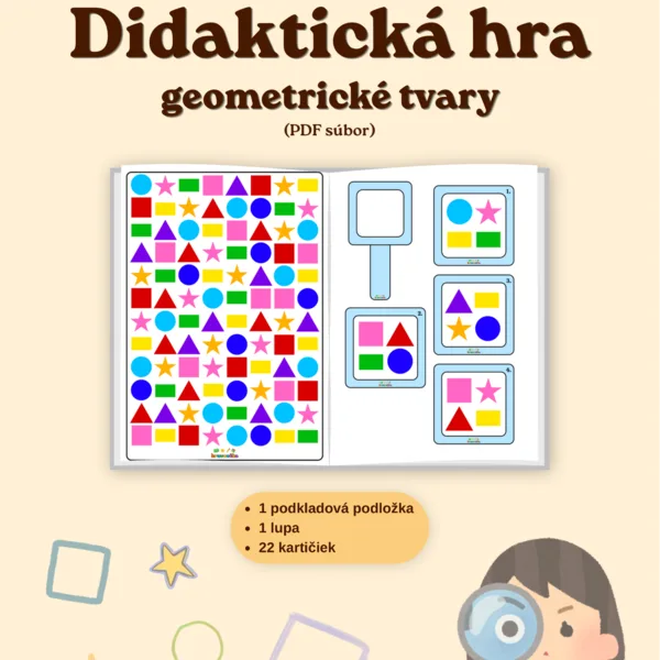 Didaktická hra - geometrické tvary (PDF súbor)