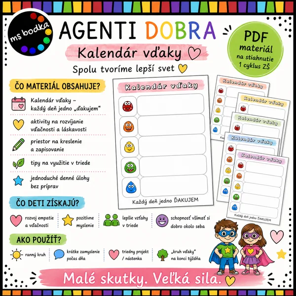 DOBRO - kalendár vďaky