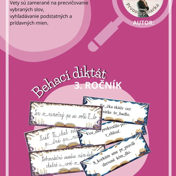 Behací diktát - 3. ročník