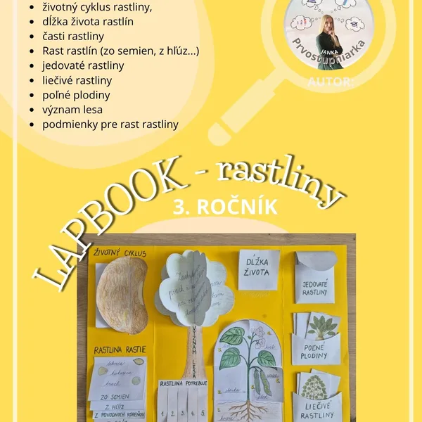 Lapbook - RASTLINY 3. ročník