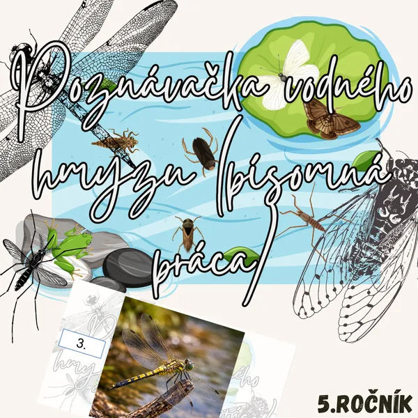 Poznávačka vodného hmyzu (písomná práca)