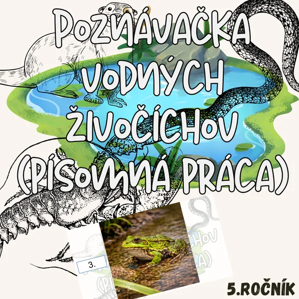 Poznávačka vodných živočíchov (písomná práca)
