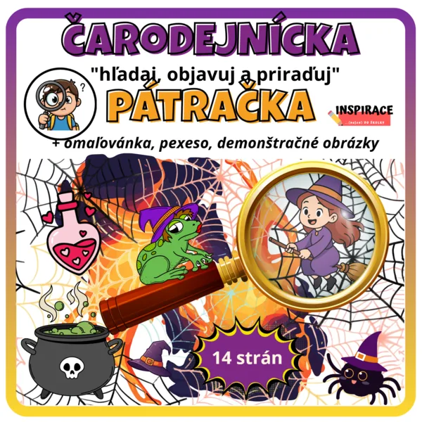 ČARODEJNICKA pátračka🔎– hľadaj, objavuj a priraďuj