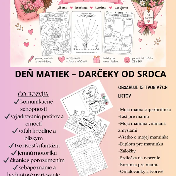 Deň matiek- darčeky od srdca