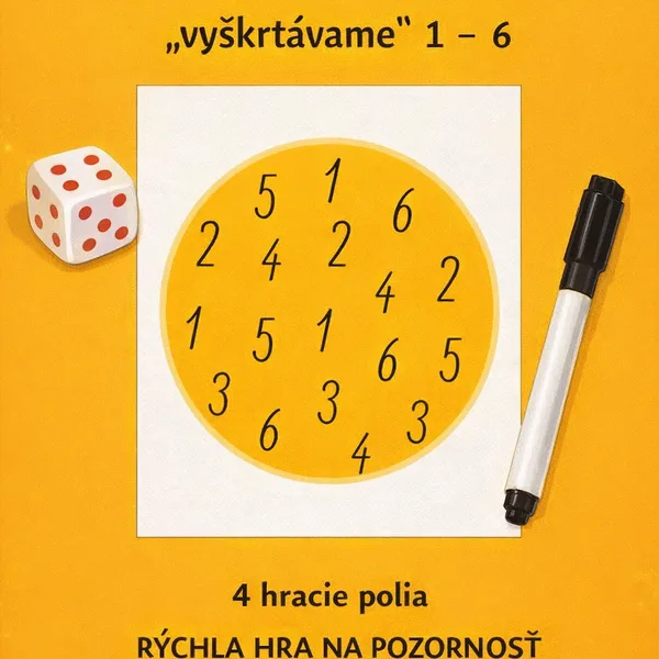 Hra: Hoď kocku a vyškrtni