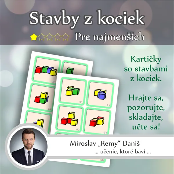 Stavby z kociek - Pre najmenších (★☆☆☆☆)