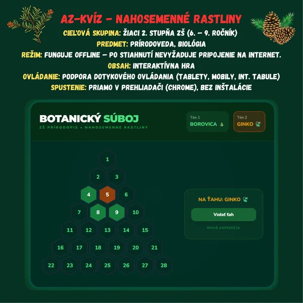 AZ-Kvíz - Nahosemenné rastliny