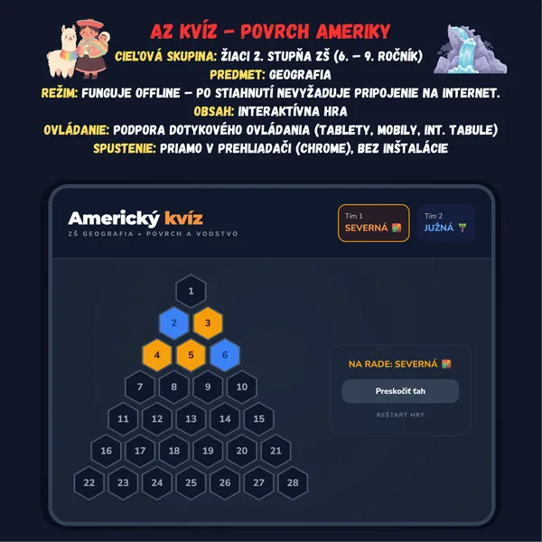 Az kvíz - Povrch Ameriky
