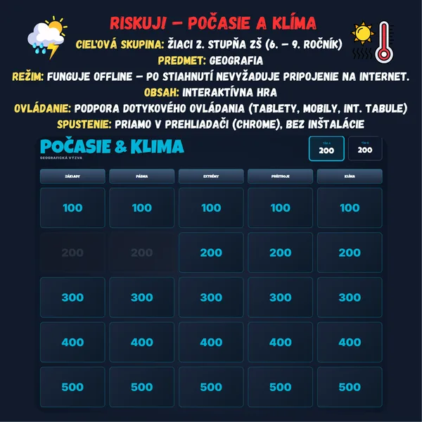Riskuj! – Počasie a klíma