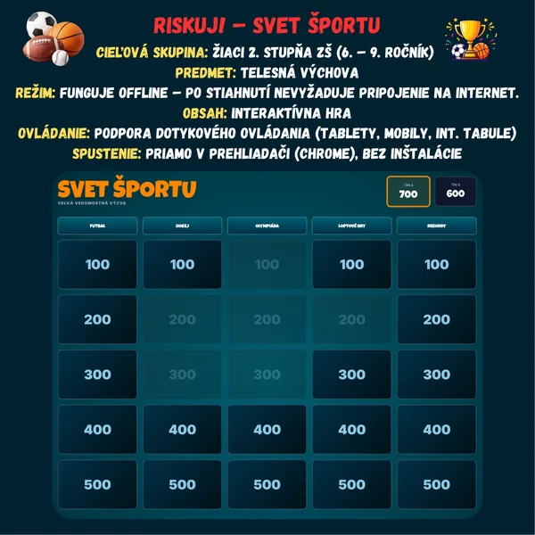 Riskuj! – Svet športu