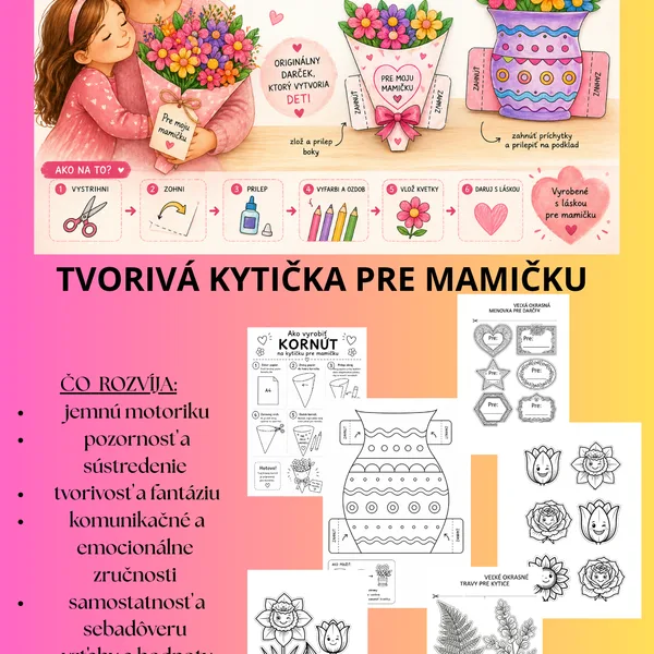 Tvorivá kytička pre mamičku