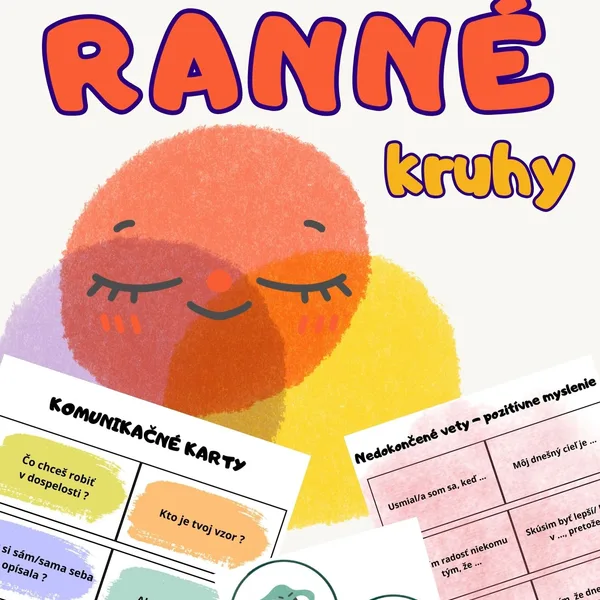 Ranné kruhy - nedokončené vety, komunikačné karty, karty pocitov