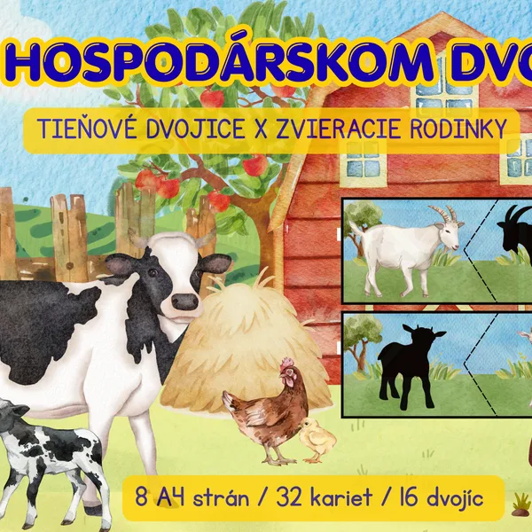 Na hospodárskom dvore - dvojice kariet 2 v 1