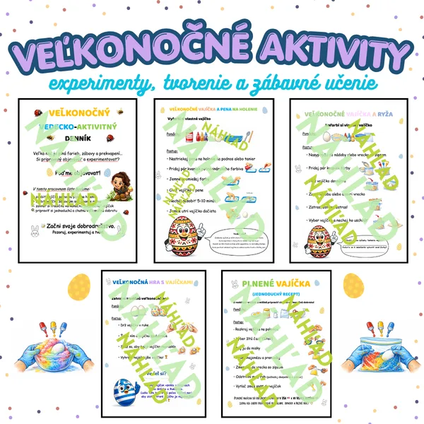 Veľkonočné aktivity na celý deň – experimenty, tvorenie a učenie hrou