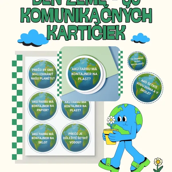Deň Zeme - 30 komunikačných kartičiek 