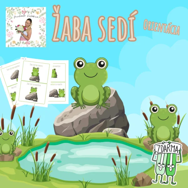 Žaba sedí- orientácia
