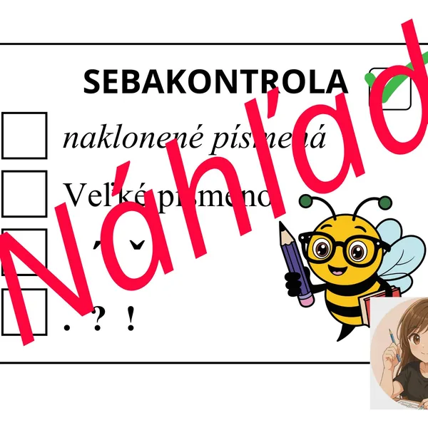 Kartičky - sebakontrola