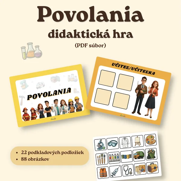 Povolania - didaktická hra (PDF súbor)
