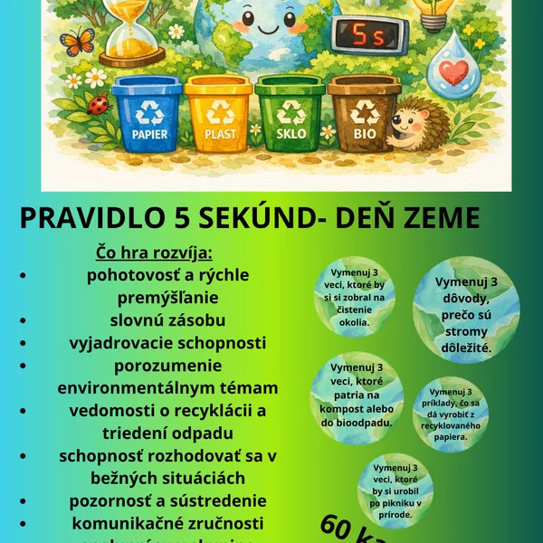 Pravidlo 5 sekúnd- Deň Zeme