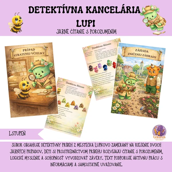 Detektívna kancelária Lupi - Jarné prípady - čítanie s porozumením