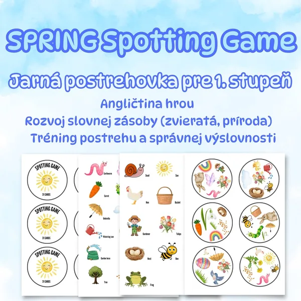 SPRING Spotting Game – Jarná postrehovka pre 1. stupeň