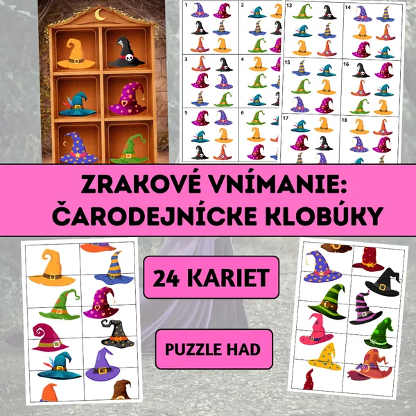 Zrakové vnímanie: Čarodejnícke klobúky