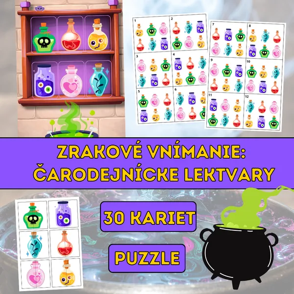 Zrakové vnímanie: Čarodejnícke lektvary
