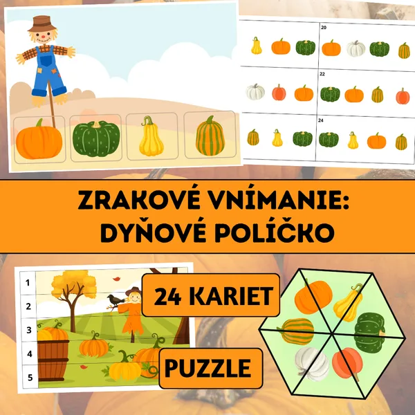 Zrakové vnímanie: Dyňové políčko
