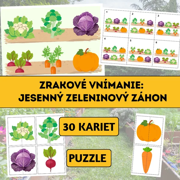 Zrakové vnímanie: Jesenný zeleninový záhon