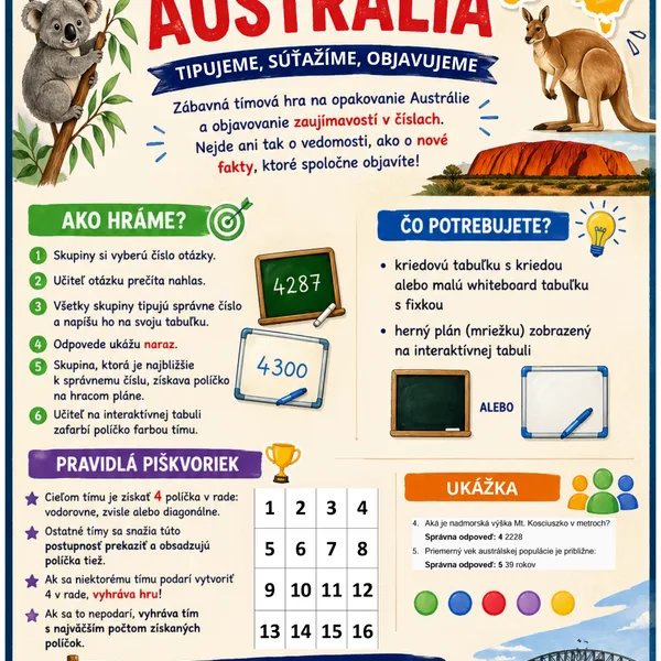 Piškvorky opakovanie Austrálie