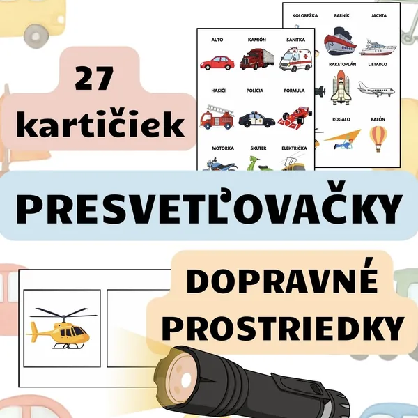 Dopravné prostriedky - Presvetľovačka