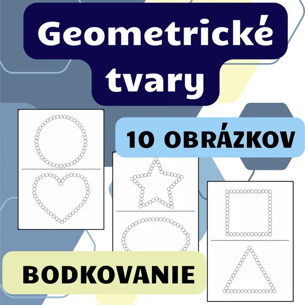 Geometrické tvary - Bodkovanie