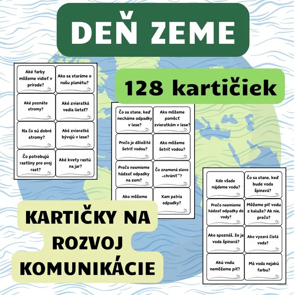 DEŇ ZEME (128 komunikačných kartičiek) - Ranný kruh