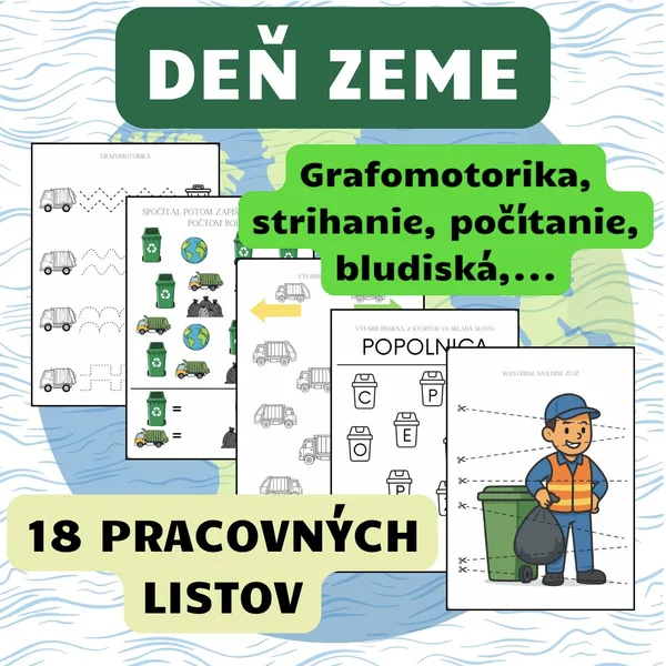 DEŇ ZEME - 18 pracovných listov