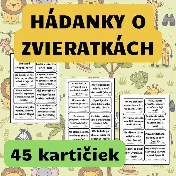 HÁDANKY O ZVIERATKÁCH