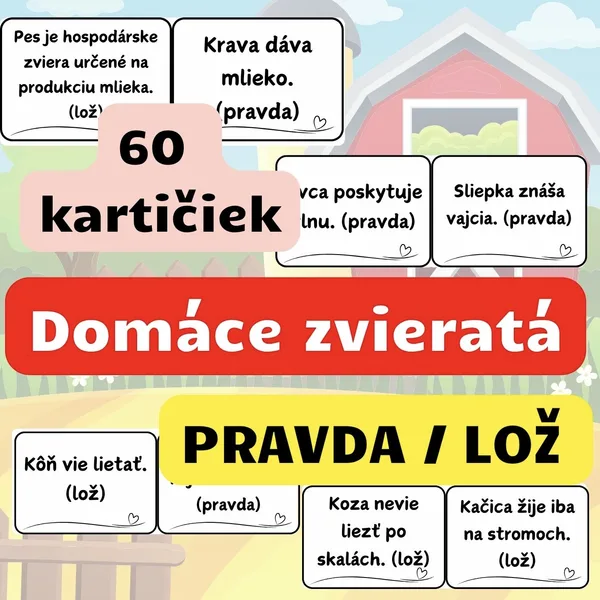 Domáce zvieratá - pravda/lož
