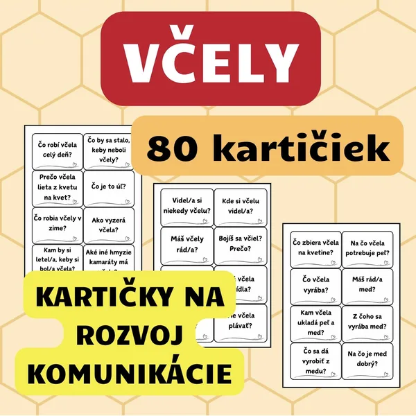VČELY - Komunikačné kartičky
