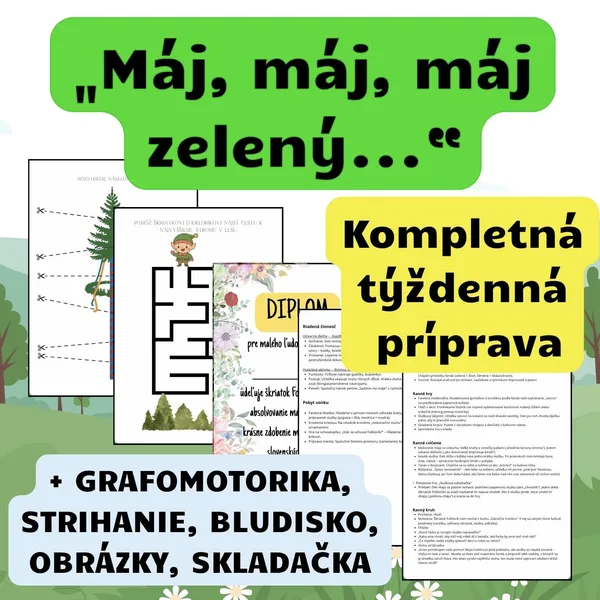 Máj, máj, máj zelený... - týždenný plán