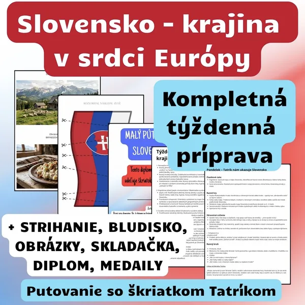 Slovensko - týždenný plán