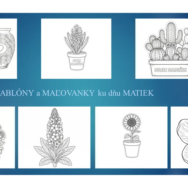ŠABLÓNY a MAĽOVANKY ku dňu MATIEK