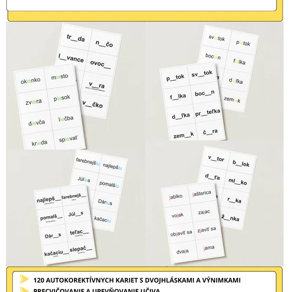 DVOJHLÁSKY - AUTOKOREKTÍVNE KARTY