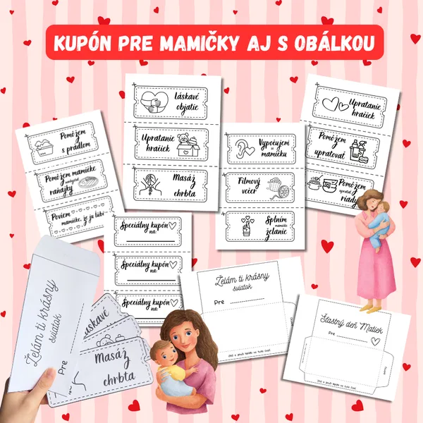 Kupóny pre mamičku / Mamička / Deň matiek