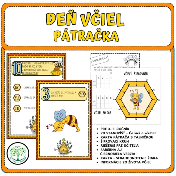 DEŇ VČIEL - PÁTRAČKA