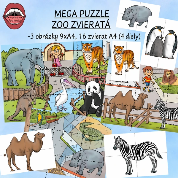 MEGA PUZZLE ZOO ZVIERATÁ