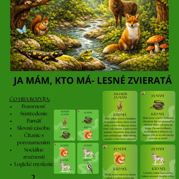 Ja mám, kto má- Lesné zvieratá