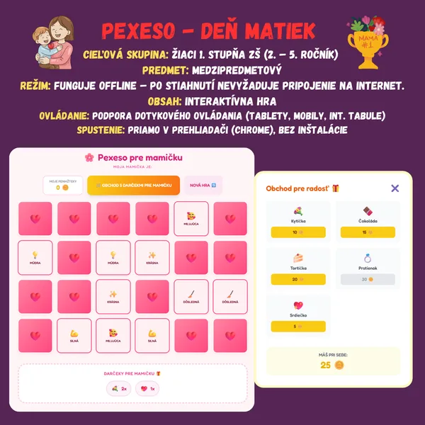 Pexeso - Deň matiek 