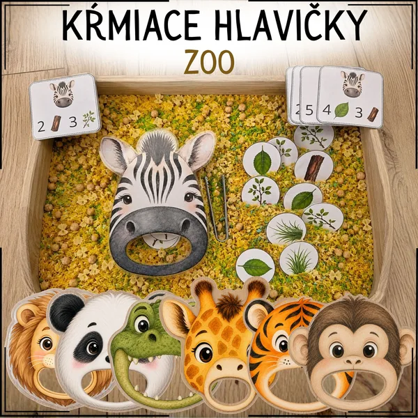 ZOO – kŕmiace hlavičky zvieratiek