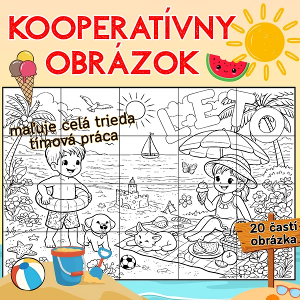 Kooperatívny obrázok - leto