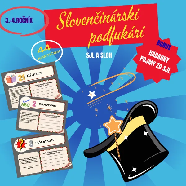 Slovenčinárski podfukári/opakovanie gramatiky, ranné kruhy, začiatok/koniec hodiny, hľadaj chyby, detektívka