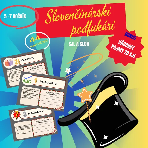 Slovenčinárski podfukári 5.-6.ročník/opakovanie gramatiky, ranné kruhy, začiatok/koniec hodiny, hľadaj chyby, detektívka